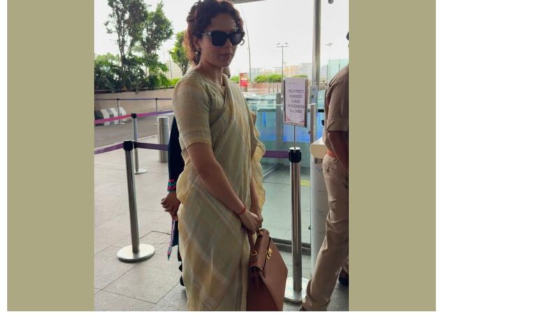 सादगी भरे लुक में एयरपोर्ट स्पॉट हुई कंगना रनौत, देखें वीडियो