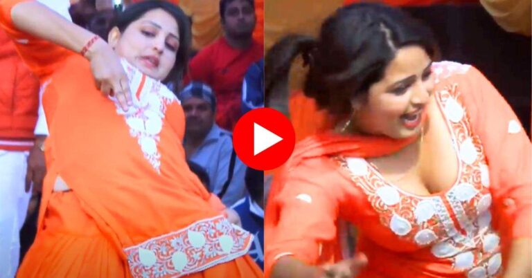 Haryanvi Dance : 5 फुट 6 इंच की गोरी रानी ने स्टेज पर काटा गदर, लोग करने लगे वाहवाही