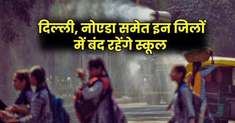 Schools Closed : दिल्ली, नोएडा समेत इन जिलों में बंद रहेंगे स्कूल, सभी डीएम ने दिए आदेश