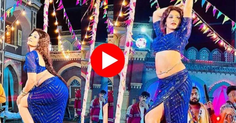 Gori Nagori Ka Dance : स्टेज पर गोरी ने तंग सूट में उछल उछल कर किया डांस, उतारा दुपट्टा