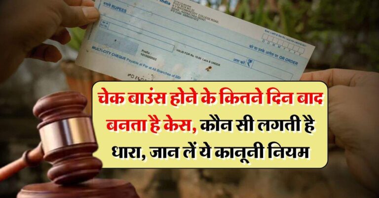 Cheque Bounce Rules : चेक बाउंस होने के कितने दिन बाद बनता है केस, कौन सी लगती है धारा, जान लें ये कानूनी नियम