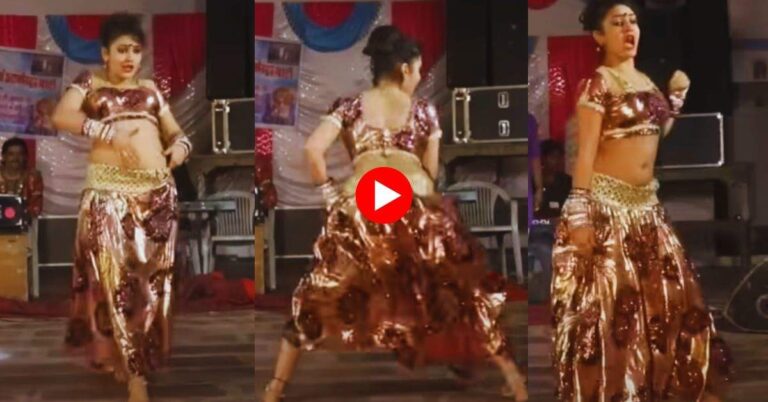 Gori Nagori Dance : गोरी नागोरी ने घाघरा चोली में हिलाया अंग अंग, बूढ़ों में भी आया जोश