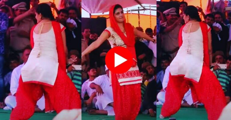 Sapna Chaudhary : लाल सूट में सपना चौधरी ने काटा गदर, दिखाया चढ़ती जवानी का जोश