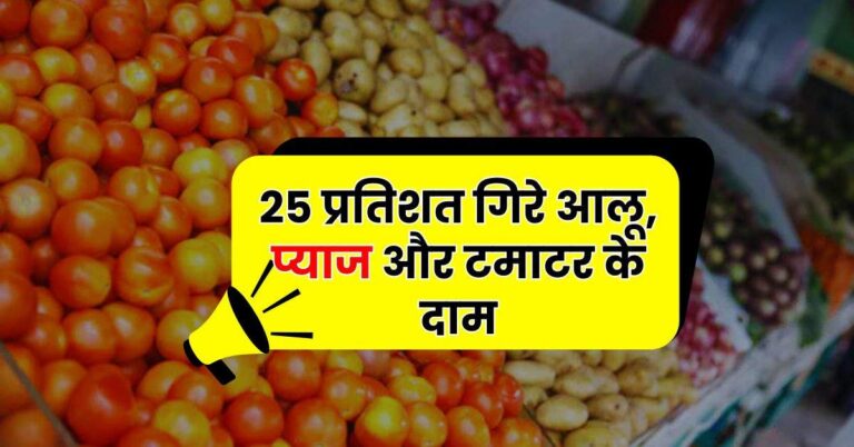Inflation – 25 प्रतिशत गिरे आलू, प्याज और टमाटर के दाम, चेक करें अपने शहर के ताजा रेट