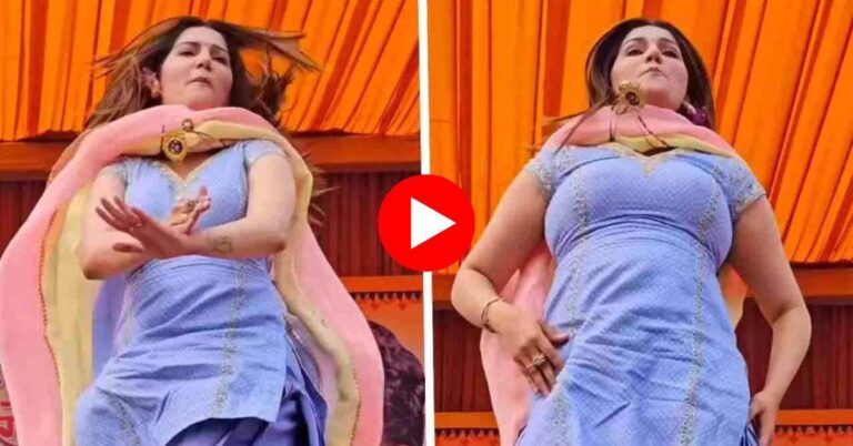 Haryanvi dance Video : सपना चौधरी के कमरतोड़ डांस को देख फैंस का मचला दिल, लोग बोले “गोरी रे हलवे-हलवे चाल”