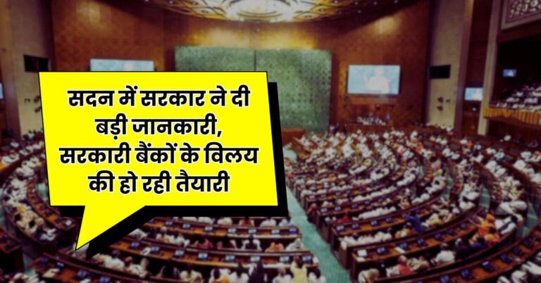Government – सदन में सरकार ने दी बड़ी जानकारी, सरकारी बैंकों के विलय की हो रही तैयारी!