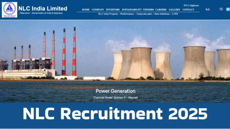 NLC Recruitment 2025: एनएलसी इंडिया लिमिटेड में 588 पदों पर बंपर भर्ती का नोटिफिकेशन जारी, आवेदन करें