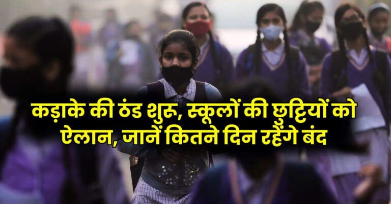 Winter Holidays: कड़ाके की ठंड शुरू, स्कूलों की छुट्टियाें को ऐलान, जानें कितने दिन रहेंगे बंद