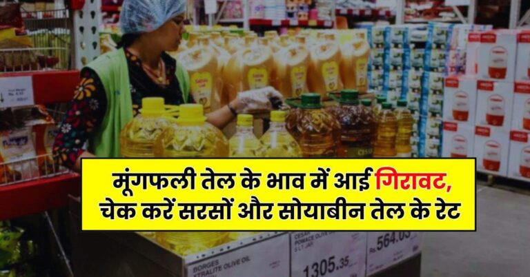 Edible Oil – मूंगफली तेल के भाव में आई गिरावट, चेक करें सरसों और सोयाबीन तेल के रेट