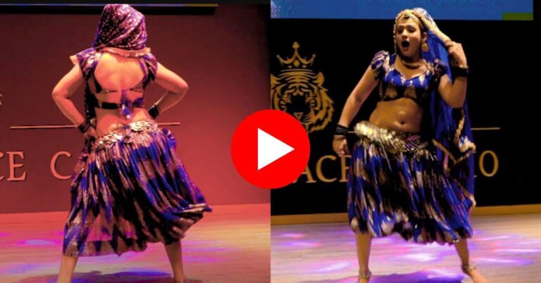 Gori Nagori Dance : लहंगा चोली पहन फ्लोर पर गोरी ने बिखेरा हुस्न का जलवा, डांस देख फैंस हुए फिदा