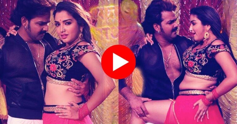 Bhojpuri Song : रंगीन लाइटों के बीच आम्रपाली दुबे ने मटकाई कमर, पवन सिंह हुए दीवाने