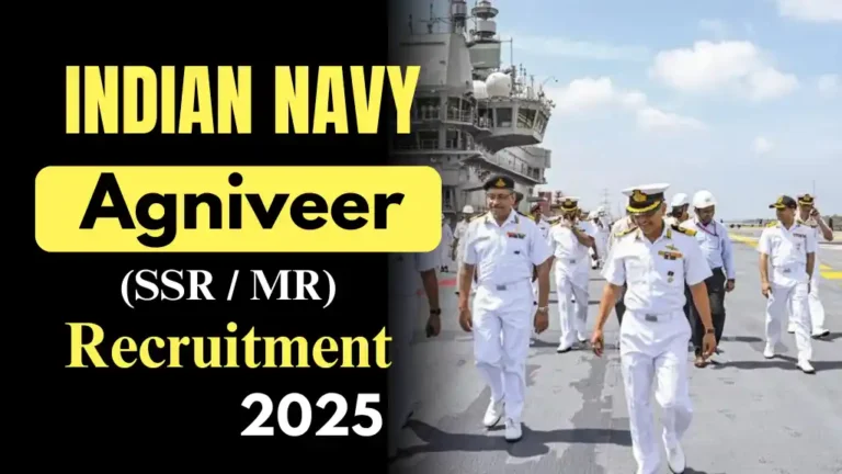 Indian Navy Agniveer Bharti 2025: नेवी अग्निवीर की बंपर भर्ती शुरू, 10वी 12वी पास आवेदन करें, नोटिफिकेशन जारी