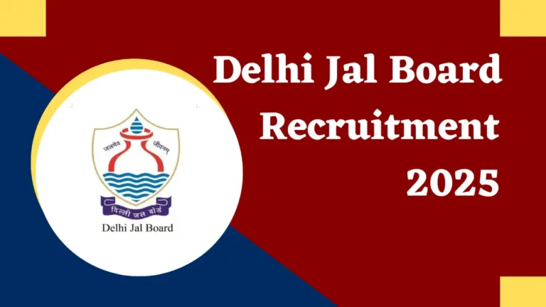 Delhi Jal Board Bharti 2025: दिल्ली के जल बोर्ड में बिना परीक्षा सीधे भर्ती का मौका, 15 अप्रैल तक भेजे फॉर्म